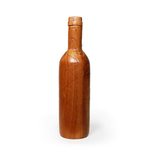 Vintage Wooden Puzzles Wine Bottle