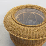 Vintage Rattan Table