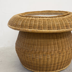 Vintage Rattan Table