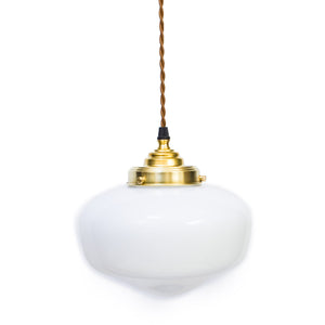 School Shade Lamp White