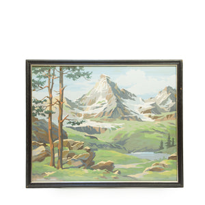 Vintage Paint By Number painting "Landscape "