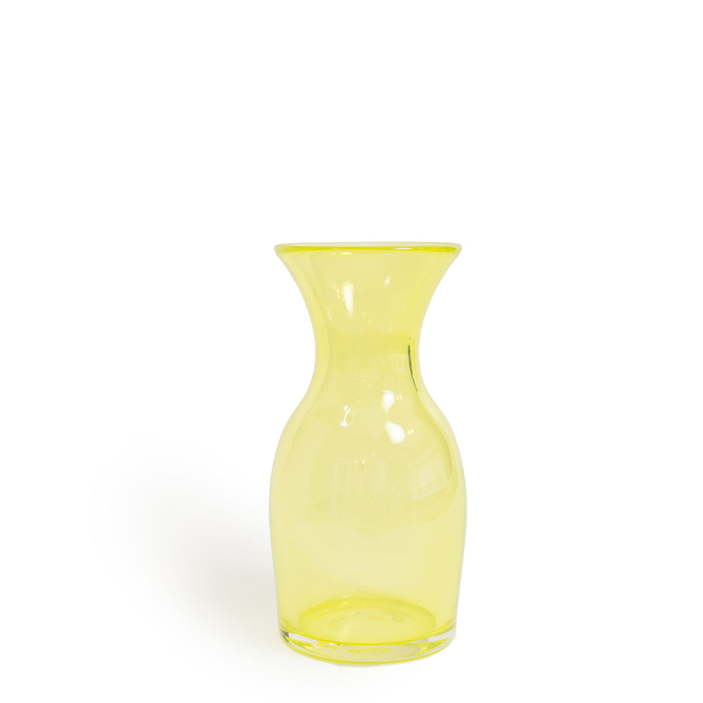 Yellow flower vase "Carafe"