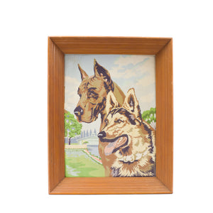 Vintage Paint By Number painting " Dog "