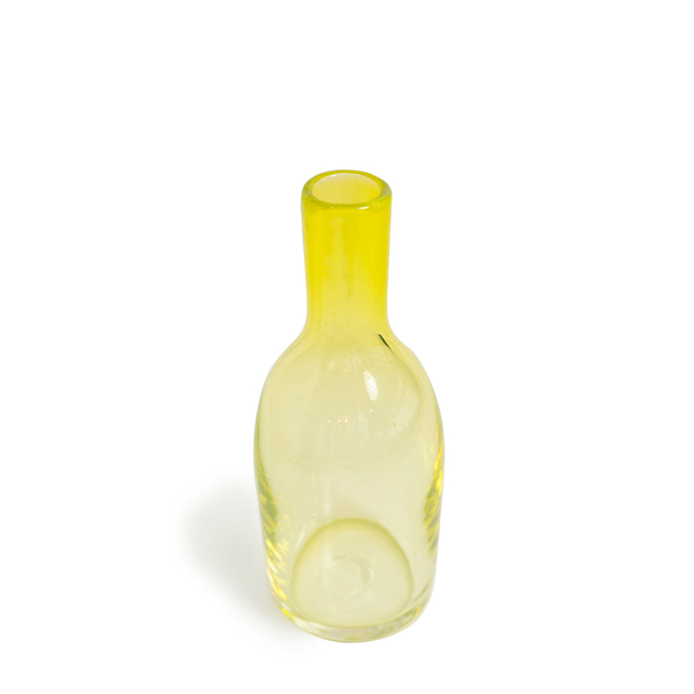 Yellow flower vase "Bottle"
